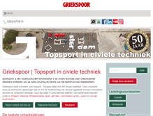 Tablet Screenshot of griekspoor.nl